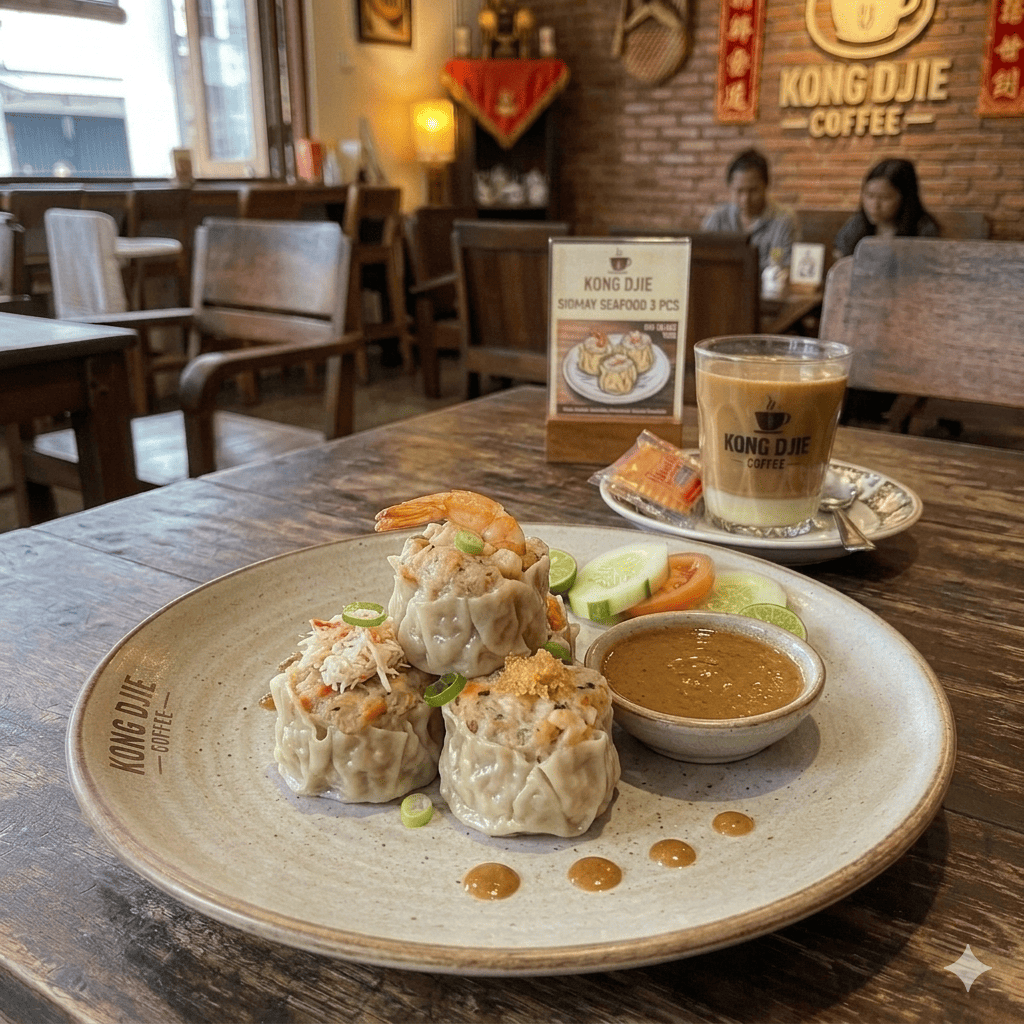 Siomay Seafood 3 Pieces Kedai Kopi Kong Djie